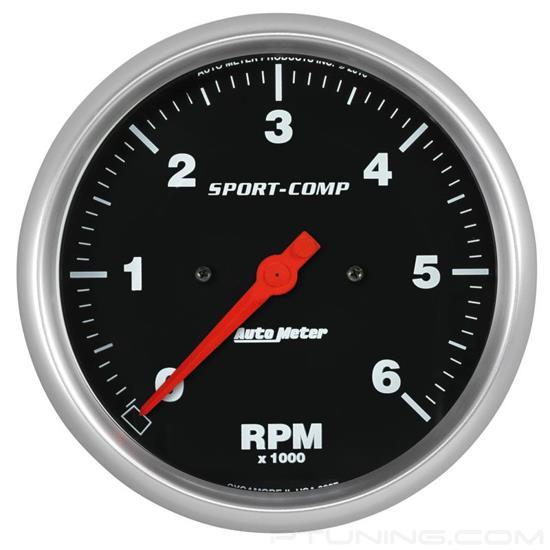 Picture of Sport-Comp Series 5" In-Dash Tachometer Gauge, 0-6,000 RPM