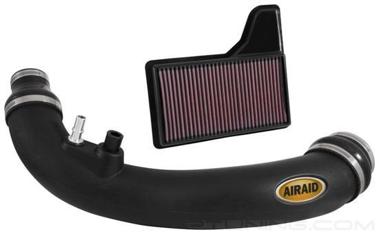 Picture of Jr. Black Composite Short Ram Intake Kit with SynthaFlow Red Filter