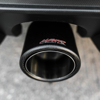 Picture of Round Angle Cut Clamp-On Double-Wall Carbon Fiber Exhaust Tip (2.5" Inlet, 4" Outlet, 7.7" Length)