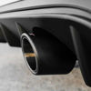Picture of Round Angle Cut Clamp-On Double-Wall Carbon Fiber Exhaust Tip (3" Inlet, 4.5" Outlet, 7.7" Length)