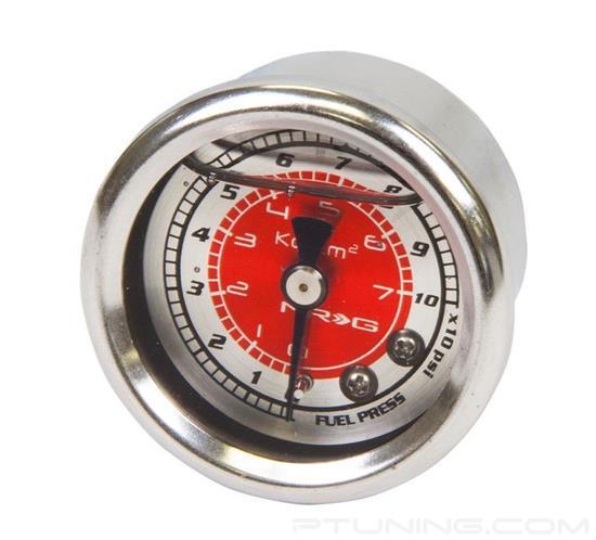 Picture of Fuel Pressure Gauge - Red (100 PSI)