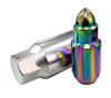 Picture of 500 Series Bullet Shape Steel Lug Nut Set M12-1.5 - Neochrome (21 Piece with Lock Key)