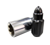 Picture of 500 Series Bullet Shape Steel Lug Nut Set M12-1.25 - Black (21 Piece with Lock Key)