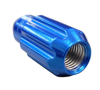 Picture of 500 Series Bullet Shape Steel Lug Nut Set M12-1.25 - Blue (21 Piece with Lock Key)