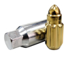 Picture of 500 Series Bullet Shape Steel Lug Nut Set M12-1.25 - Chrome Gold (21 Piece with Lock Key)