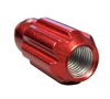Picture of 500 Series Bullet Shape Steel Lug Nut Set M12-1.25 - Red (21 Piece with Lock Key)