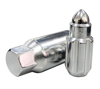 Picture of 500 Series Bullet Shape Steel Lug Nut Set M12-1.25 - Silver (21 Piece with Lock Key)