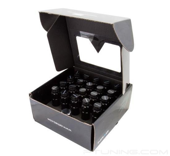 Picture of 700 Seris Steel Lug Nut Set with Dust Cap Cover M12-1.5 - Black (21 Piece with Locks and Lock Socket)