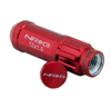 Picture of 700 Seris Steel Lug Nut Set with Dust Cap Cover M12-1.5 - Red (21 Piece with Locks and Lock Socket)