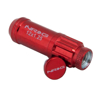 Picture of 700 Seris Steel Lug Nut Set with Dust Cap Cover M12-1.25 - Red (21 Piece with Locks and Lock Socket)