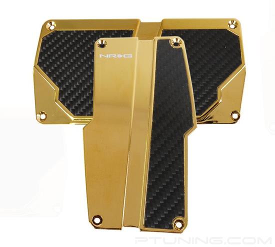 Picture of Brushed Aluminum Sport Pedal A/T - Chrome Gold/Black Carbon