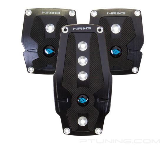 Picture of Brushed Aluminum Sport Pedal M/T - Black/Black Rubber Inserts