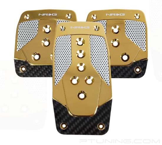 Picture of Aluminum Sport Pedal M/T - Chrome Gold/Black Carbon