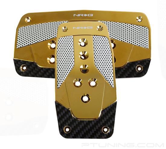Picture of Aluminum Sport Pedal A/T - Red/Chrome Gold Carbon