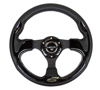 Picture of Pilota Series Reinforced Steering Wheel (320mm) - Black with Gloss Black Trim