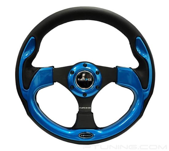 Picture of Pilota Series Reinforced Steering Wheel (320mm) - Black with Blue Trim