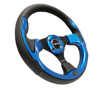 Picture of Pilota Series Reinforced Steering Wheel (320mm) - Black with Blue Trim