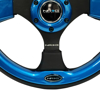 Picture of Pilota Series Reinforced Steering Wheel (320mm) - Black with Blue Trim