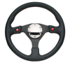 Picture of Two Button Series Reinforced Steering Wheel (320mm) - Black Leather with Dual Buttons