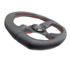 Picture of Race Series Reinforced Steering Wheel (320mm Horizontal / 330mm Vertical) - Leather with Red Stitching