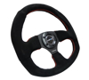 Picture of Race Series Reinforced Steering Wheel (320mm Horizontal / 330mm Vertical) - Suede with Red Stitch