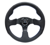 Picture of Race Series Reinforced Steering Wheel (320mm) - Black Leather with Blue Stitching