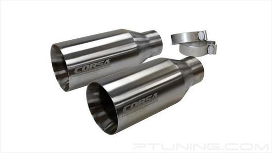 Picture of Pro-Series 304 SS Round Straight Cut Clamp-On Single Satin Polished Exhaust Tips