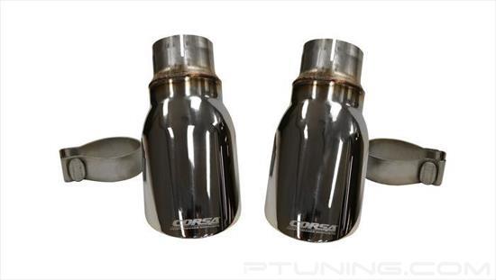 Picture of Pro-Series 304 SS Round Angle Cut Clamp-On Single Polished Exhaust Tips
