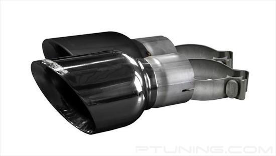 Picture of Pro-Series 304 SS Round Angle Cut Clamp-On Single Black PVD Exhaust Tips