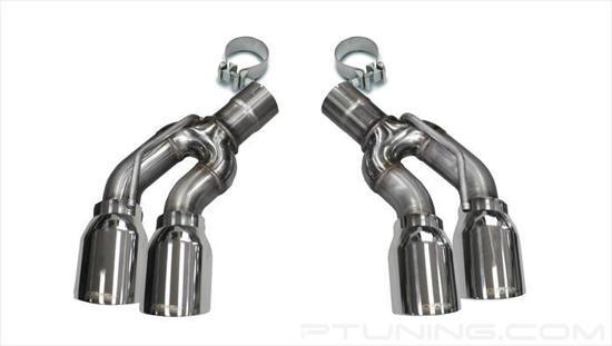 Picture of Pro-Series 304 SS Round Angle Cut Clamp-On Dual Polished Exhaust Tips