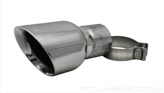 Picture of Pro-Series 304 SS Round Angle Cut Clamp-On Single Polished Exhaust Tip