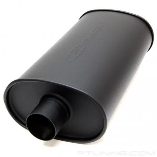 Picture of SL Sport Stainless Steel Matte Black Exhaust Muffler without Tip (2.25" ID, 2.25" OD)