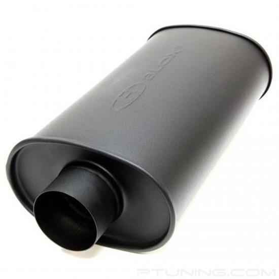 Picture of SL Sport Stainless Steel Matte Black Exhaust Muffler without Tip (3" ID, 3" OD)