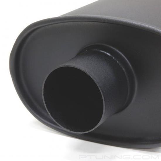 Picture of SL Sport Stainless Steel Matte Black Exhaust Muffler with Double-Wall Tip (3" ID, 3" OD)