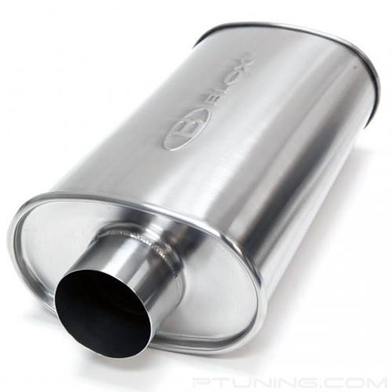 Picture of SL Sport Stainless Steel Brushed Silver Exhaust Muffler without Tip (3" ID, 3" OD)