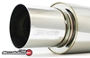 Picture of Revolution RS Round Exhaust Muffler with Removable SUS Tip (2.5" Center ID, 2.5" Center OD, 11.8" Length)