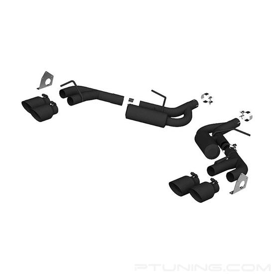Picture of Black Series Aluminized Steel Axle-Back Exhaust System with Quad Rear Exit