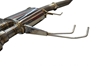 Picture of Stainless Steel Cat-Back Exhaust System with Single Muffler, Dual Titanium Burnt Tips