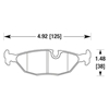 Picture of Motorsports Performance HT-14 Compound Rear Brake Pads