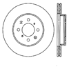 Picture of Sport Slotted 1-Piece Front Driver Side Brake Rotor