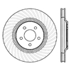Picture of Sport Slotted 1-Piece Front Passenger Side Brake Rotor