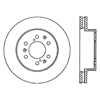 Picture of Sport Slotted 1-Piece Front Driver Side Brake Rotor