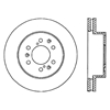 Picture of Sport Slotted 1-Piece Front Passenger Side Brake Rotor