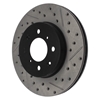 Picture of Sport Drilled and Slotted 1-Piece Front Passenger Side Brake Rotor