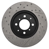 Picture of Sport Drilled and Slotted 1-Piece Front Passenger Side Brake Rotor