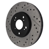 Picture of Sport Drilled and Slotted 1-Piece Front Passenger Side Brake Rotor