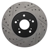 Picture of Sport Drilled and Slotted 1-Piece Front Passenger Side Brake Rotor