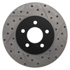 Picture of Sport Drilled and Slotted 1-Piece Front Passenger Side Brake Rotor