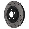 Picture of Sport Drilled and Slotted 1-Piece Front Passenger Side Brake Rotor