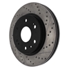Picture of Sport Drilled and Slotted 1-Piece Front Passenger Side Brake Rotor